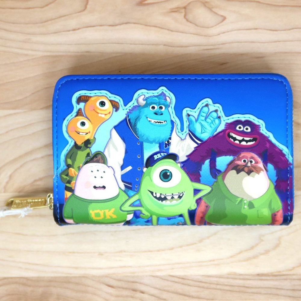 Loungefly Monster's University Scare Games Zip Around Wallet